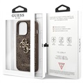 Guess 4G Big Metal Logo iPhone 13 Pro Max Hybridikotelo - Ruskea