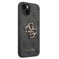 Guess 4G Big Metal Logo iPhone 14 Hybridikotelo - Musta