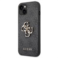 Guess 4G Big Metal Logo iPhone 14 Max Hybridikotelo - Harmaa