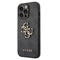 Guess 4G Big Metal Logo iPhone 14 Pro Max Hybridikotelo - Musta
