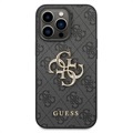 Guess 4G Big Metal Logo iPhone 14 Pro Max Hybridikotelo - Musta