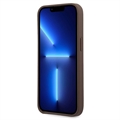 Guess 4G Big Metal Logo iPhone 14 Pro Max Hybridikotelo - Ruskea