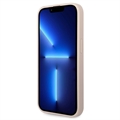 Guess 4G Big Metal Logo iPhone 14 Pro Max Hybridikotelo - Pinkki
