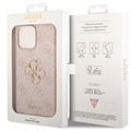 Guess 4G Big Metal Logo iPhone 14 Pro Max Hybridikotelo - Pinkki