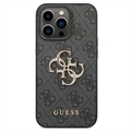 Guess 4G Big Metal Logo iPhone 14 Pro Hybridikotelo - Harmaa