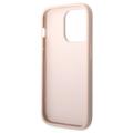 Guess 4G Big Metal Logo iPhone 14 Pro Hybridikotelo - Pinkki
