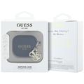 AirPods 4 Guess 4G Charm silikonikotelo - Musta
