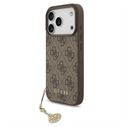 iPhone 17 Pro Guess 4G Charm Hybridikotelo - MagSafe-yhteensopiva - ruskea