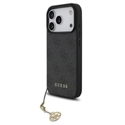iPhone 17 Pro Guess 4G Charm Hybridikotelo - MagSafe-yhteensopiva - Harmaa