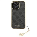 Guess 4G Charms Collection iPhone 13 Pro Hybridikotelo - Harmaa