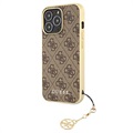 Guess 4G Charms Collection iPhone 13 Pro Max Hybridikotelo - Ruskea