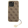 Guess 4G Charms Collection iPhone 13 Pro Max Hybridikotelo - Ruskea