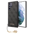 Guess 4G Charms Collection Samsung Galaxy S23 Ultra 5G Hybridikotelo - Harmaa