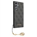 Guess 4G Charms Collection Samsung Galaxy S23 Ultra 5G Hybridikotelo - Harmaa