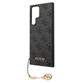 Guess 4G Charms Collection Samsung Galaxy S23 Ultra 5G Hybridikotelo - Harmaa