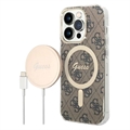 Guess 4G Edition Bundle Pack iPhone 14 Pro Max Kotelo & Langaton Laturi