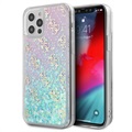 Guess 4G Liquid Glitter iPhone 12/12 Pro Hybridikotelo - Pinkki / Sininen