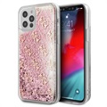 Guess 4G Liquid Glitter iPhone 12 Pro Max Hybridikotelo - Pinkki