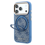 iPhone 18 Pro Guess 4G Ring Stand MagSafe -kotelo - sininen