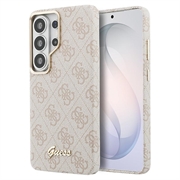 Samsung Galaxy S26 Ultra Guess 4G Script Metal Logo magneettikotelo - vaaleanpunainen