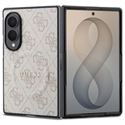 Samsung Galaxy Z Fold8 Guess 4G Script Metal Logo magneettikotelo - vaaleanpunainen