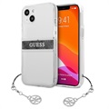 Guess 4G Strap Charm iPhone 13 Mini Hybridikotelo - Harmaa / Läpinäkyvä
