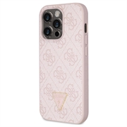 iPhone 15 Pro Max Guess 4G Strass Triangle Metal Logo Kotelo jossa Crossbody Hihna