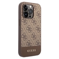 Guess 4G Stripe iPhone 14 Pro Max Hybridikotelo - Ruskea