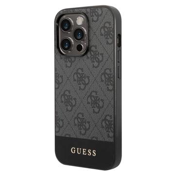 Guess 4G Stripe iPhone 14 Pro Max Hybridikotelo - Harmaa