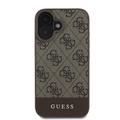 iPhone 16 Guess 4G Stripe Hybridikotelo - Ruskea