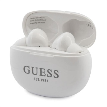 Guess GUTWS1CWH TWS Kuulokkeet kanssa Bluetooth 5.0 (Avoin pakkaus - Erinomainen) - Valkoinen