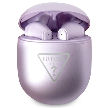 Guess GUTWST82TRU Triangle Logo TWS Korvakuulokkeet - Violetti