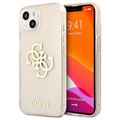 Guess Glitter 4G Big Logo iPhone 13 Mini Hybridikotelo - Kulta