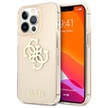 Guess Glitter 4G Big Logo iPhone 13 Pro Hybridikotelo - Kulta