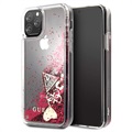 Guess Glitter Collection iPhone 11 Pro Suojakotelo - Vadelma