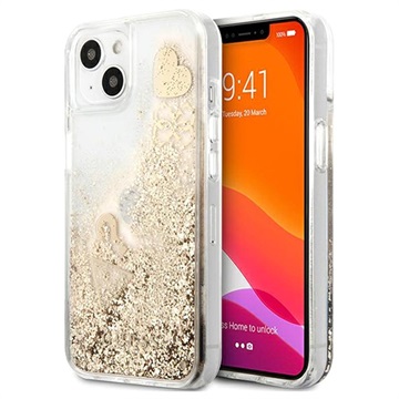 Guess Glitter Collection iPhone 13 Mini Suojakotelo - Kulta