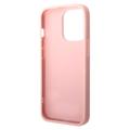 Guess Glitter Flakes Metal Logo iPhone 14 Pro Hybridikotelo - Pinkki