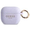 Guess Glitter AirPods 3 Silikonikotelo - Violetti