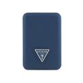 Guess Grained Triangle Logo MagSafe-yhteensopiva Powerbank 5000mAh - Sininen