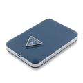 Guess Grained Triangle Logo MagSafe-yhteensopiva Powerbank 5000mAh - Sininen