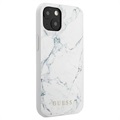 Guess Marble Collection iPhone 13 Mini Hybridikotelo - Valkoinen