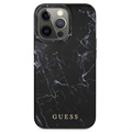 Guess Marble Collection iPhone 13 Pro Max Hybridikotelo - Musta