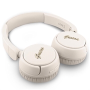 Guess Metal Logo Script Bluetooth 5.3 On-Ear kuulokkeet - beige
