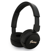 Guess Metal Logo Script Bluetooth 5.3 On-Ear kuulokkeet - musta