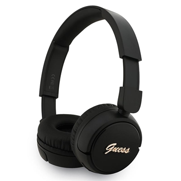 Guess Metal Logo Script Bluetooth 5.3 On-Ear kuulokkeet - musta