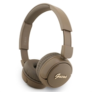 Guess Metal Logo Script Bluetooth 5.3 On-Ear kuulokkeet - Ruskea