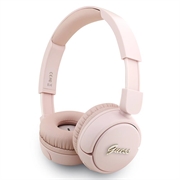 Guess Metal Logo Script Bluetooth 5.3 On-Ear kuulokkeet - Vaaleanpunainen