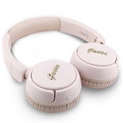 Guess Metal Logo Script Bluetooth 5.3 On-Ear kuulokkeet - Vaaleanpunainen