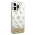 Guess Peony Glitter Script Logo iPhone 14 Pro Hybridikotelo - Kulta