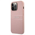 Guess Saffiano iPhone 13 Pro Max Hybridikotelo - Pinkki